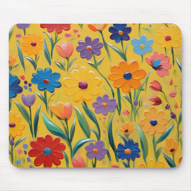 Mousepad Primavera floral design (Frente)