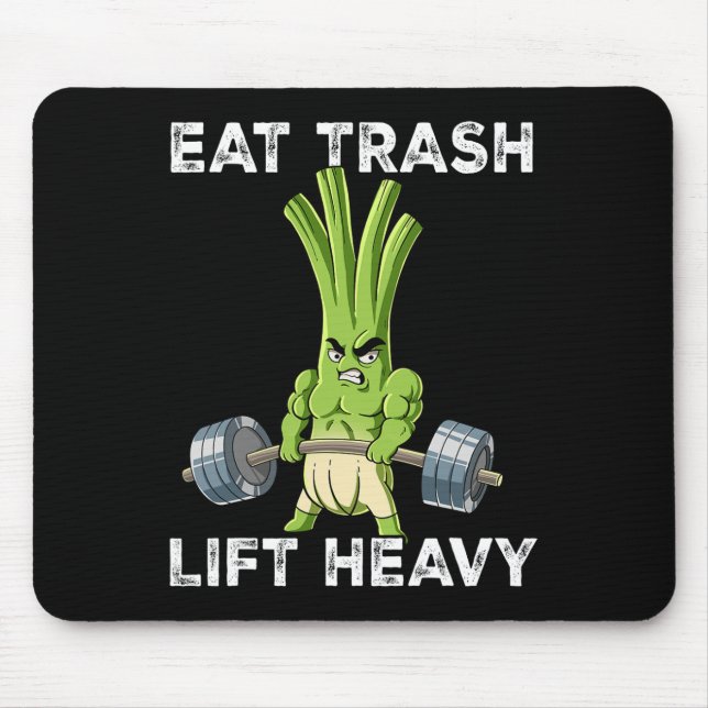 Mousepad Primavera Onion Gym Treino De Peso Coma Lixo Levan (Frente)