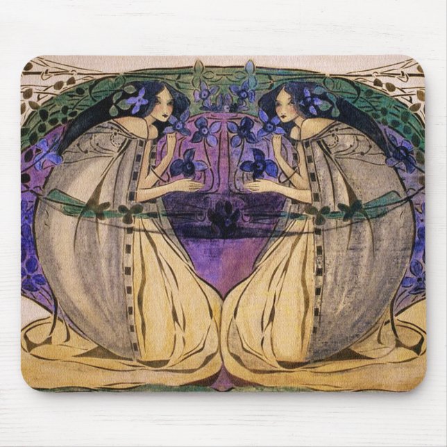 Mousepad Primavera por Frances Macdonald (Frente)