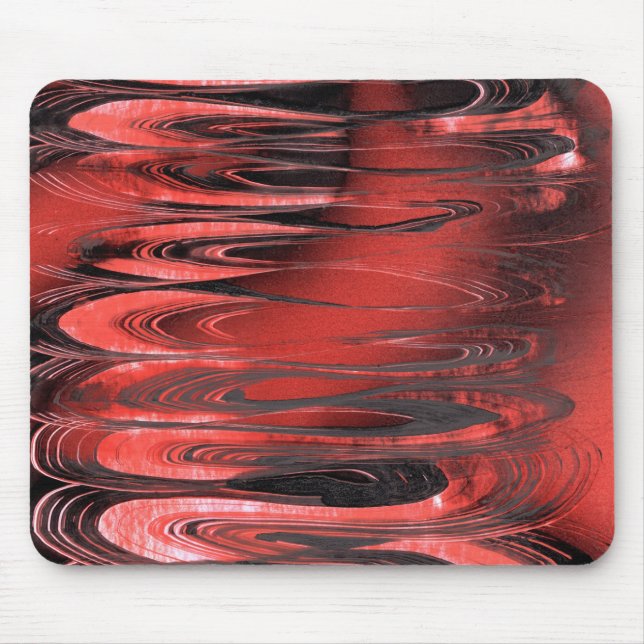 Mousepad Primavera Surreal Vermelho e Negro (Frente)