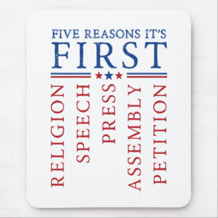 Mousepad Primeira Emenda Liberdade de Expressão Manifestaçã