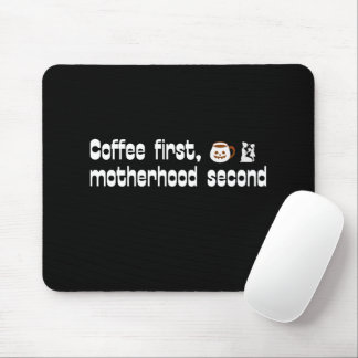Mousepad Primeira Mãe do Café Segunda - Tipografia Negrito