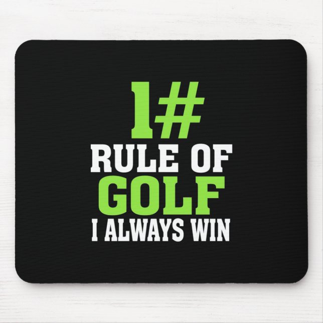 Mousepad Primeira Regra De Golfe (Frente)