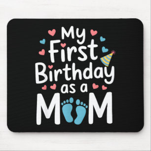Mousepad Primeiro aniversário nova mamãe bebê festa feliz d