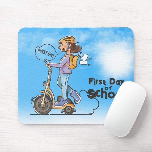 Mousepad Primeiro Dia da Escola | (Com mouse)