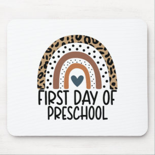 Mousepad Primeiro Dia Da Pré-Escola Professora Arco-Íris Me