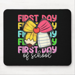 Mousepad Primeiro Dia De Aula Professores Lápis Arco De Vol