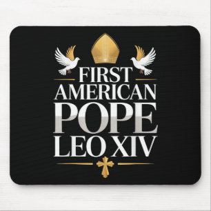 Mousepad Primeiro Papa Americano Leo Xiv Religiosos Católic