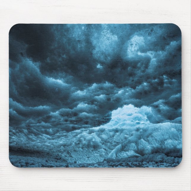 Mousepad Primeiro plano de gelo azul, Islândia (Frente)
