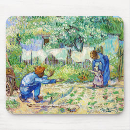 Mousepad Primeiros passos (após Millet) Vincent van Gogh ar