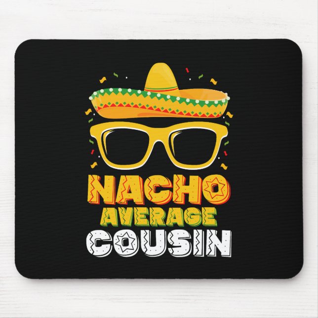 Mousepad Primo Médio Nacho Família Cinco De Mayo (Frente)