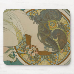 Mousepad Primrose por Alphonse Mucha (1899)