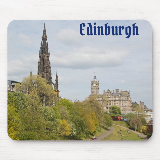 Mousepad Princes Street Gardens, Edimburgo, Escócia (Frente)
