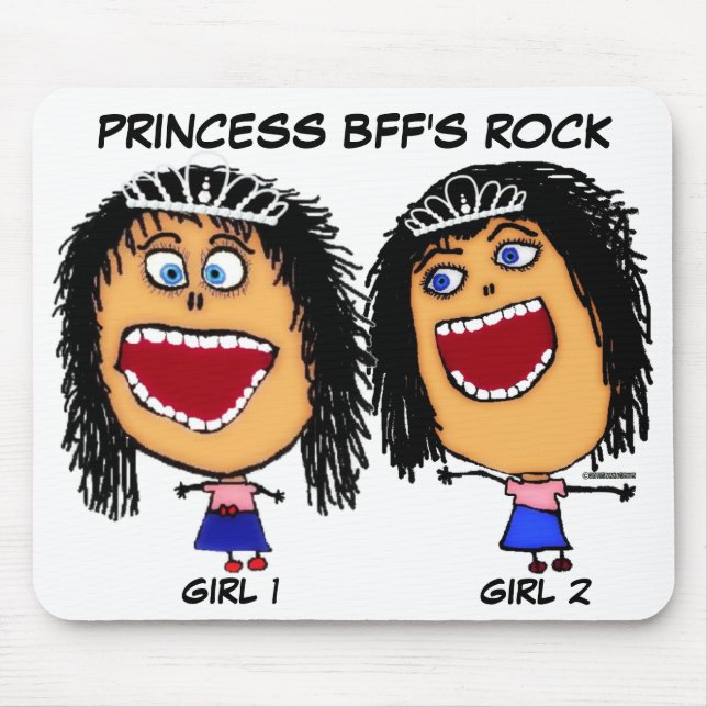 Mousepad Princesa Best Friends Rock (Frente)
