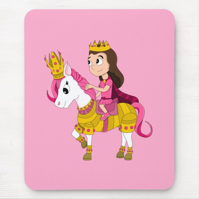 Mousepad Princesa bonita de desenhos animados (Frente)