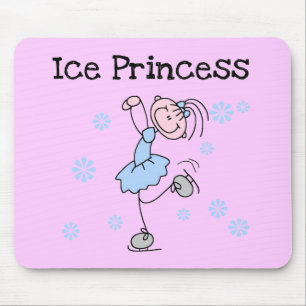 Mousepad Princesa Camiseta e presentes do patinagem no gelo