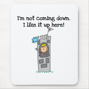 Mousepad Princesa cómico na torre