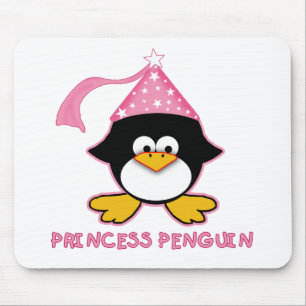 Mousepad Princesa cor-de-rosa Pinguim