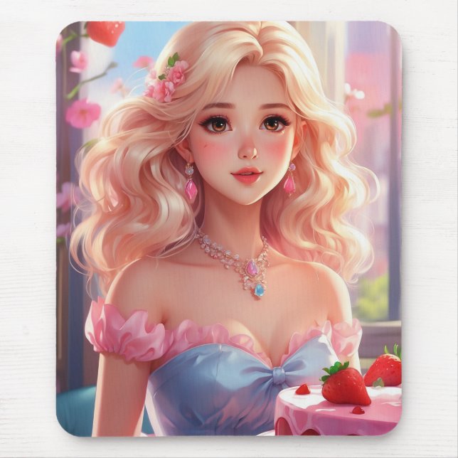Mousepad Princesa de aniversário (Frente)