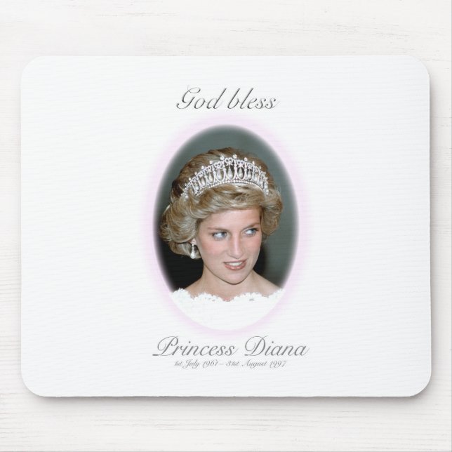 Mousepad Princesa deus abençoe Diana - Lembrança (Frente)