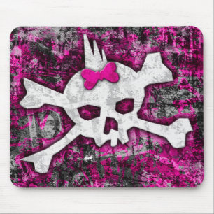 Mousepad Princesa do crânio do punk