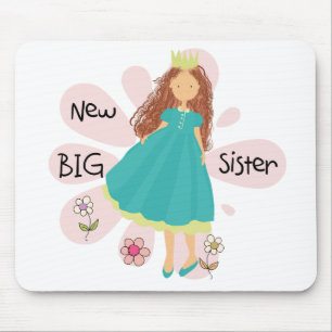 Mousepad Princesa Irmã Marrom Cabelo
