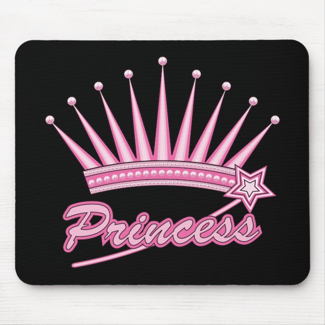 Mousepad Princesa Rosa Coroa (Frente)
