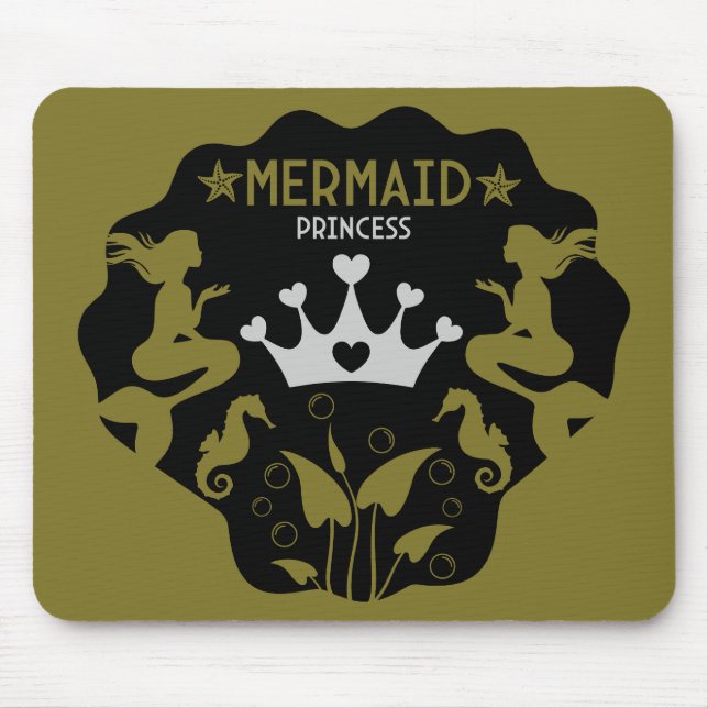 Mousepad Princesa Sereia Menina (Frente)