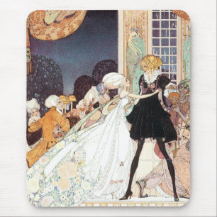 Mousepad Princesas de dança do vintage doze por Kay Nielse