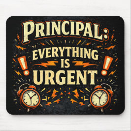 Mousepad Principal: Everything Is Urgent | Funny Admin Gift