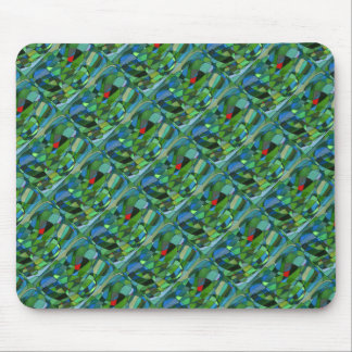 Mousepad "Principalmente Verdes" Painel de Design Abstrato