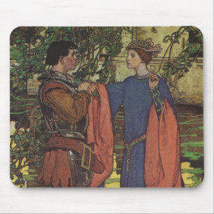 Mousepad Príncipe Cavaleiro Herói Vintage Armadura Brilhant