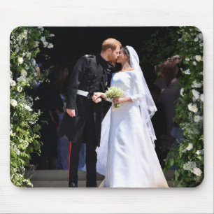 Mousepad Príncipe Harry e casamento real de Meghan Markle