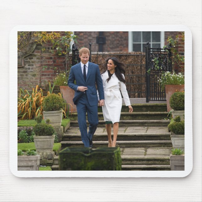 Mousepad Príncipe Harry Meghan Markle Casamento Real (Frente)