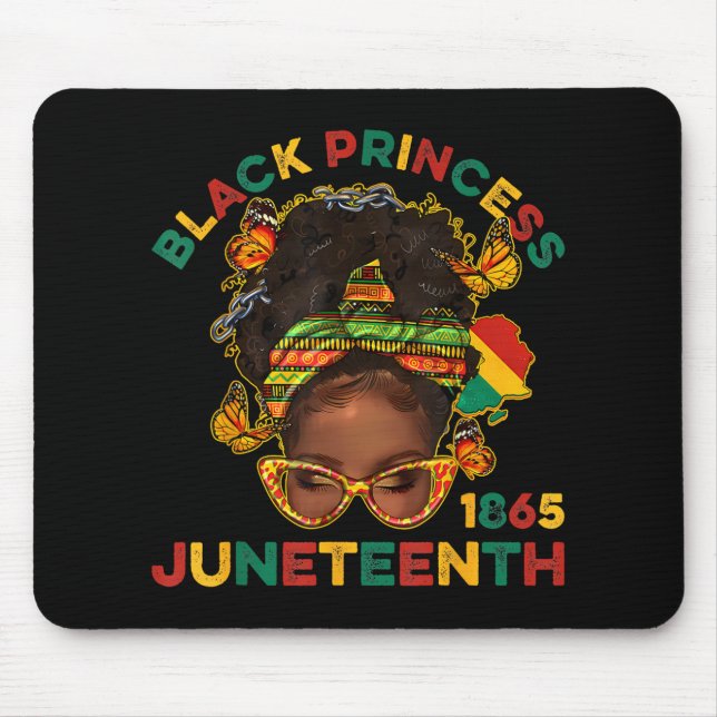 Mousepad Príncipes Pretos Juneteenth 1865 Mês da História M (Frente)