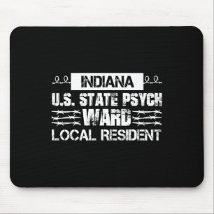 Mousepad Prisão Estadual de Indiana dos EUA Psych Ward Coun