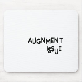 Mousepad Problema de Alinhamento Tipografia Estética Precis