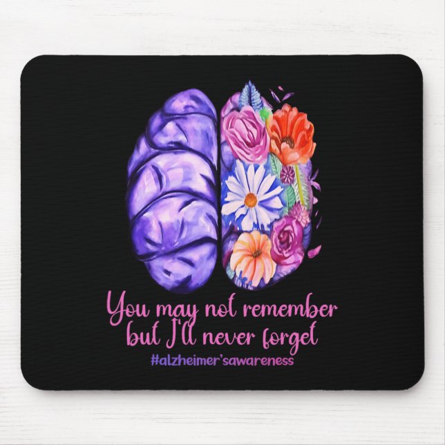 Mousepad Problema Heimer Roxo Heimer de Conscientização  (Frente)