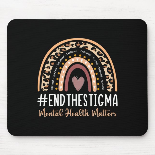 Mousepad Problemas Acabam Com A Consciência Estigma Boho Ar (Frente)