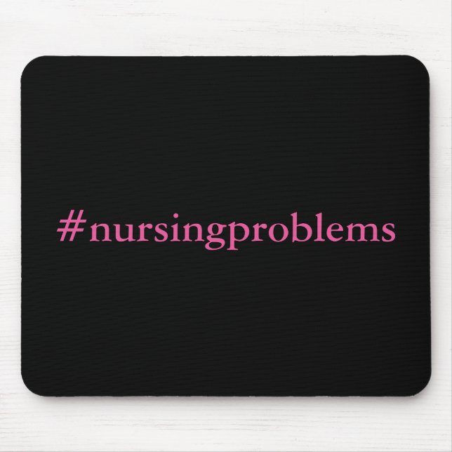 Mousepad #problemas de enfermagem (Frente)
