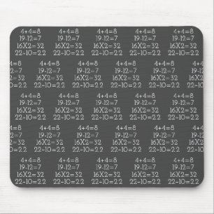 Mousepad Problemas de matemática nas cinzas
