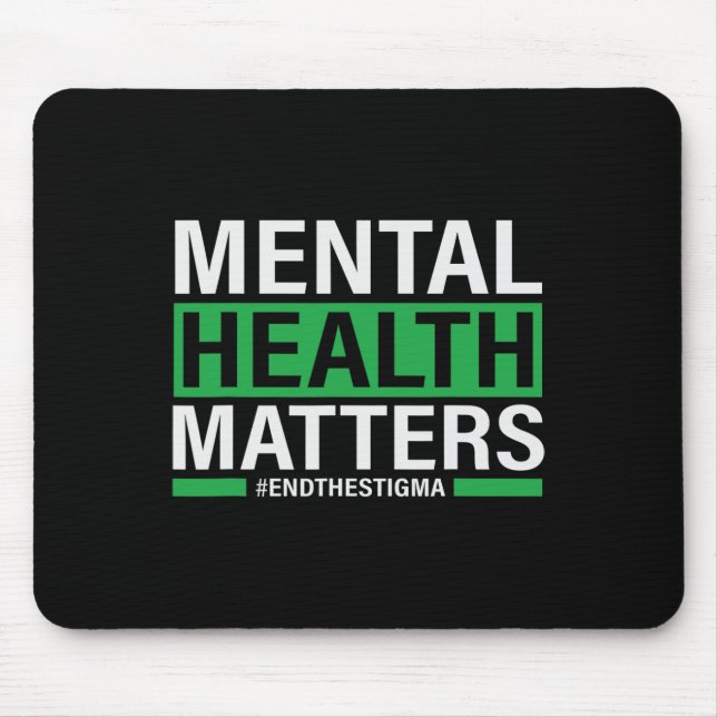 Mousepad Problemas De Saúde Acabam Com O Stigma Mental Heal (Frente)