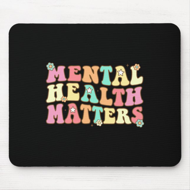 Mousepad Problemas de saúde do cérebro humano Sensibilizaçã (Frente)