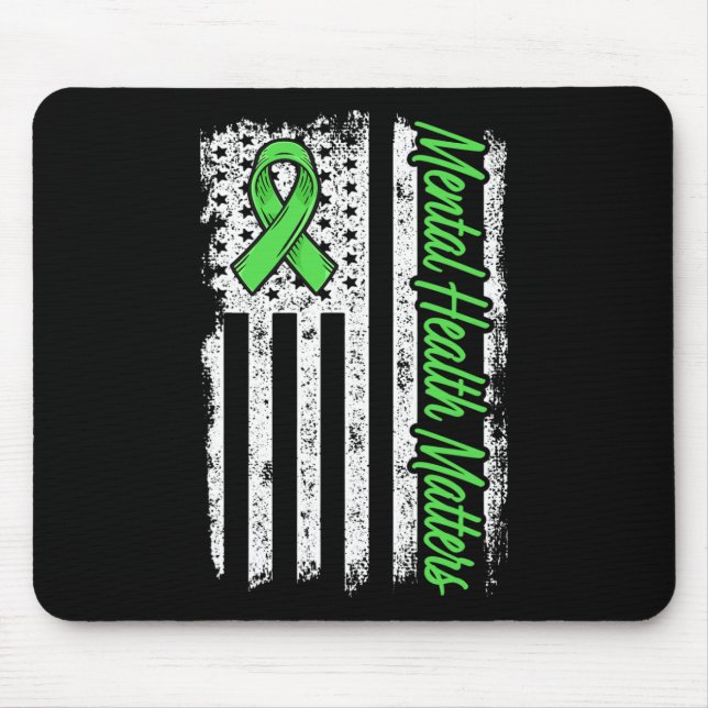 Mousepad Problemas De Saúde Mental Combatem Saúde Mental Es (Frente)