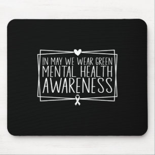Mousepad Problemas de saúde Vestimos o Green Mental Health 