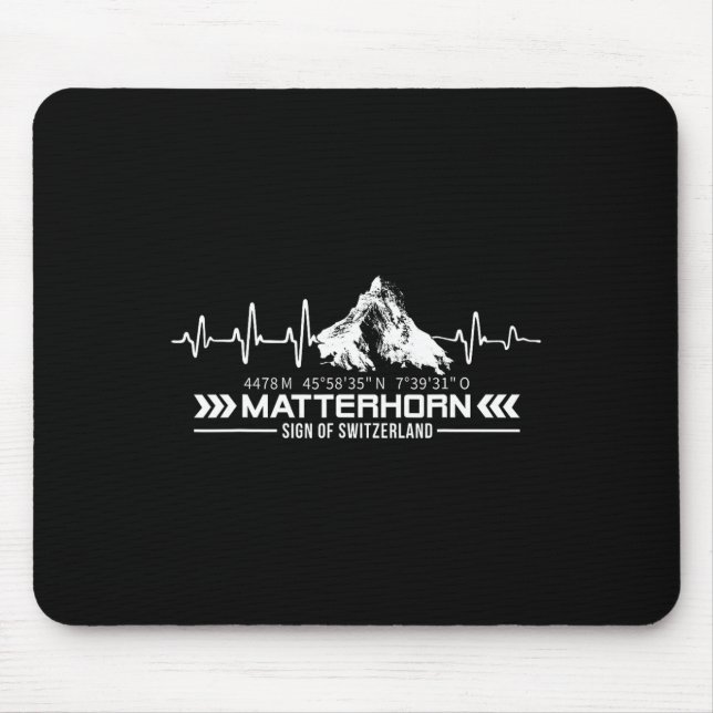 Mousepad Problemhorn Suíça Alpes Zermatt Trilha Montanha (Frente)