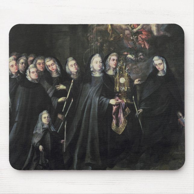 Mousepad Procissão de St. Clare com o Eucaristia (Frente)