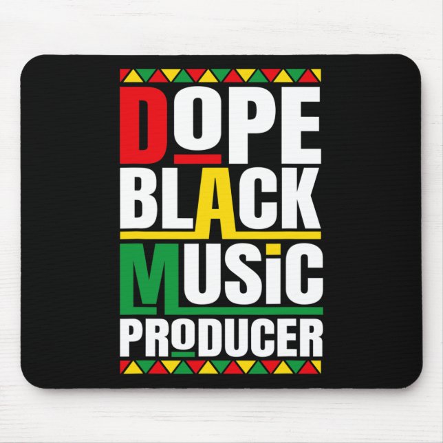 Mousepad Produtor Musical Mês da História Negra Música Negr (Frente)