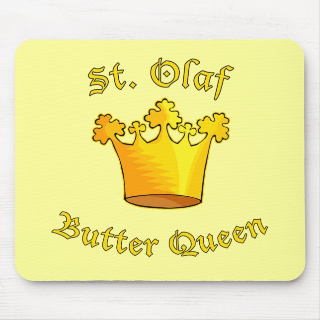 Mousepad Produtos da rainha da manteiga do St. Olaf (Frente)