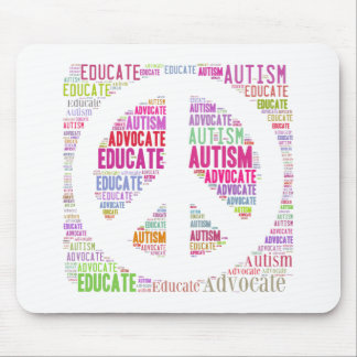 Mousepad Produtos do pêssego da consciência do autismo